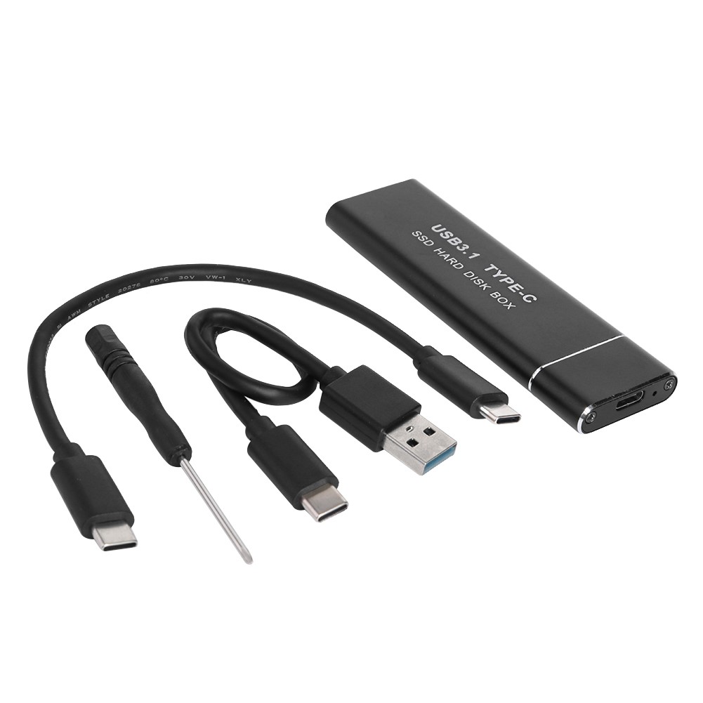 M2 SSD Enclosure M.2 NVME PCIe to USB3.1 GEN2 M-Button Solid