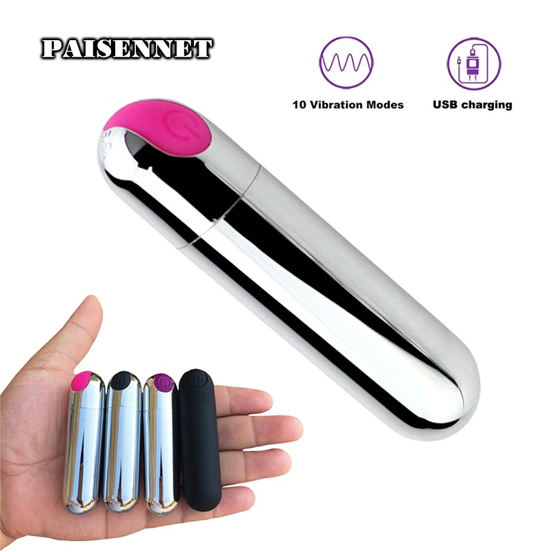 Female G-Spot Bullet Vibrator USB Rechargeable Small Sex Toy