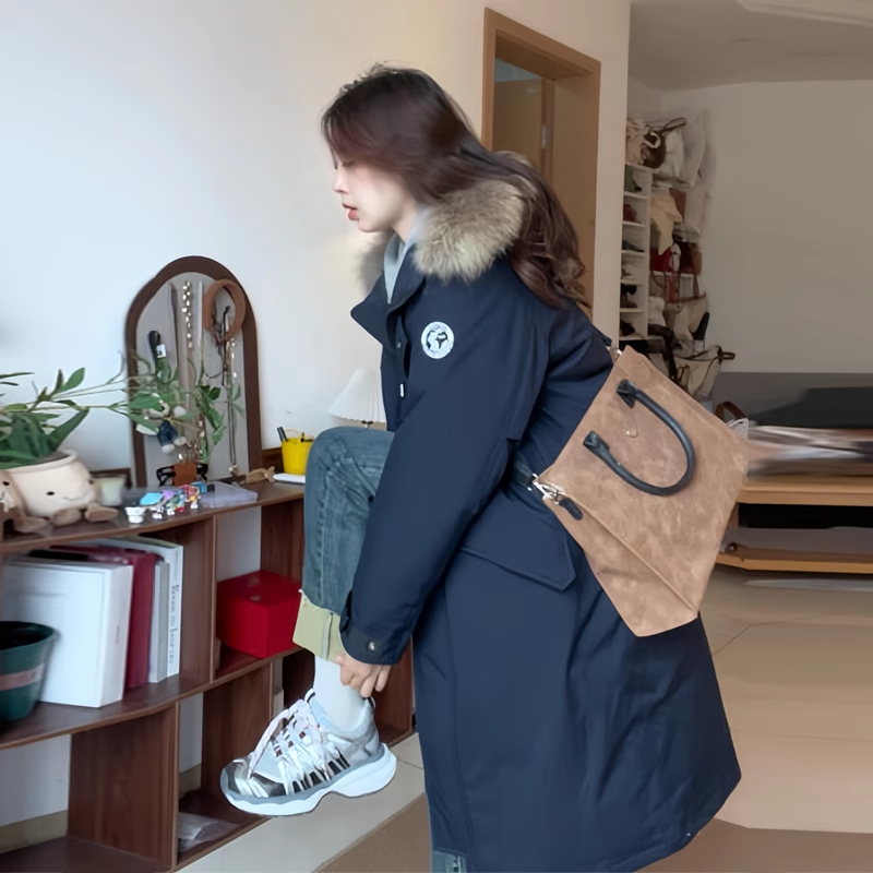 2025冬季新款加厚工装风羽绒棉服