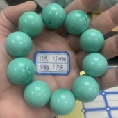 饰品配饰手串c10 湖北绿松石手串原矿手链松石佛珠圆珠男士 时尚