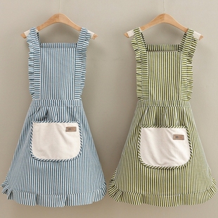 围裙女家用厨房餐饮专用工作服做饭围腰 围裙家用厨房网红同款