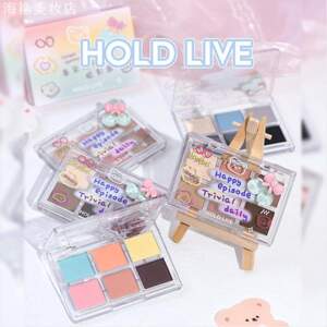 HOLDLIVE暮染涂鸦六色眼影盘哑光
