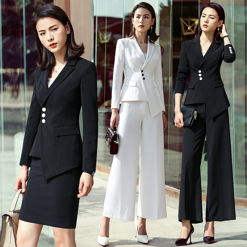 职业装套装女2019春秋时尚气质英伦西服正装套裙白领面试工作服潮在类目 女装/女士精品, 套装/学生校服/工作制服, 职业女裙套装中 - 来自Buy2taobao.com提供专业的淘宝代购服务