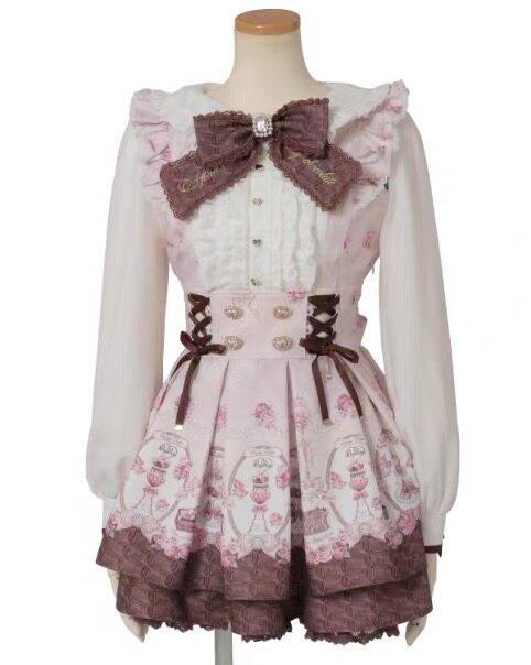 thumbnail for Liz Lisa Melting Chocolate Dress Skirt Set Sweet New Sweet Melting Dress Set Set