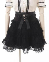 Japanese-style lizlisa mass-produced soft and cute lace bow ruffled skirt and short skirt thumbnail 3