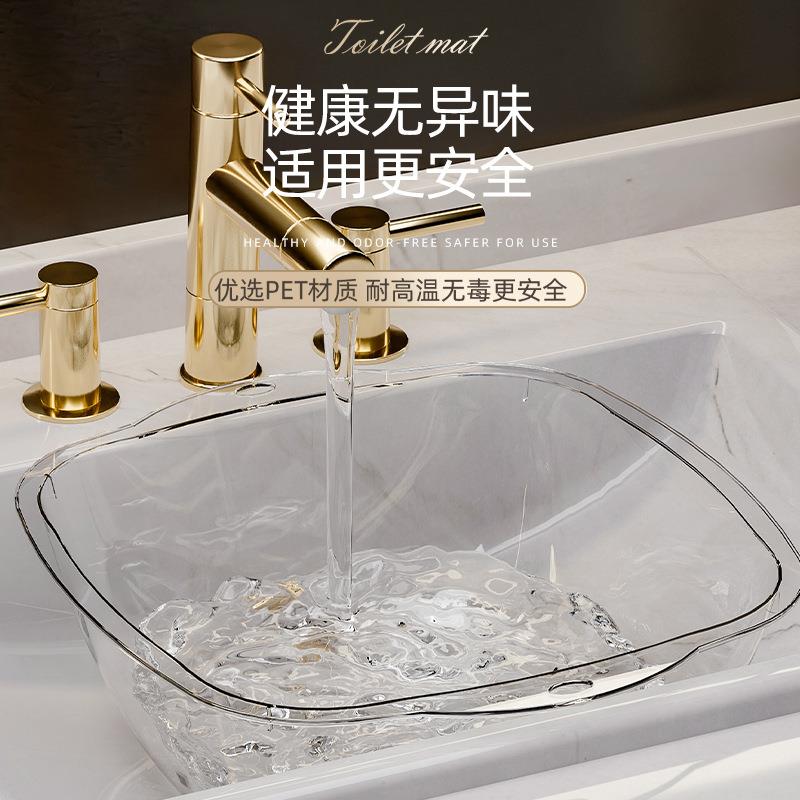 轻奢洗脸盆 家用塑料洗衣盆女学生宿舍面盆洗菜盆子 透明双耳脸盆