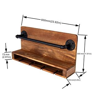 酒架欧式简约餐厅墙上悬挂客厅墙壁式壁挂酒柜家用红酒置物架