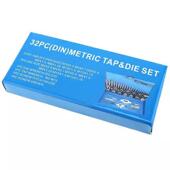 32件套丝锥板牙套装 丝锥板牙架攻丝高硬度板牙扳手手动套丝扳手