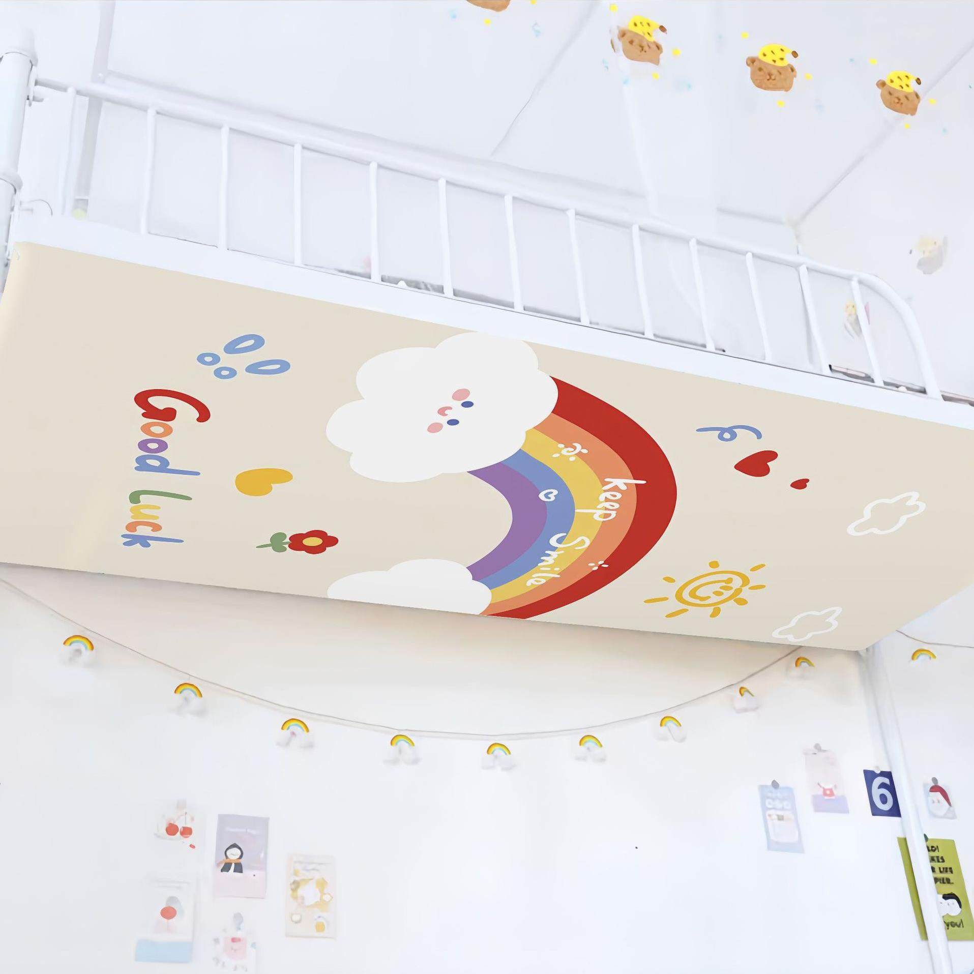 上下铺防尘顶布学生宿舍魔术贴儿童子母高低床装饰遮灰简约遮挡帘,床上用品,蚊帐,淘宝优惠券,粉丝福利购,淘宝优惠卷