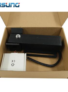黑色平开门开门机电子锁DC12V直臂八字电动门电机插销锁防水抗风