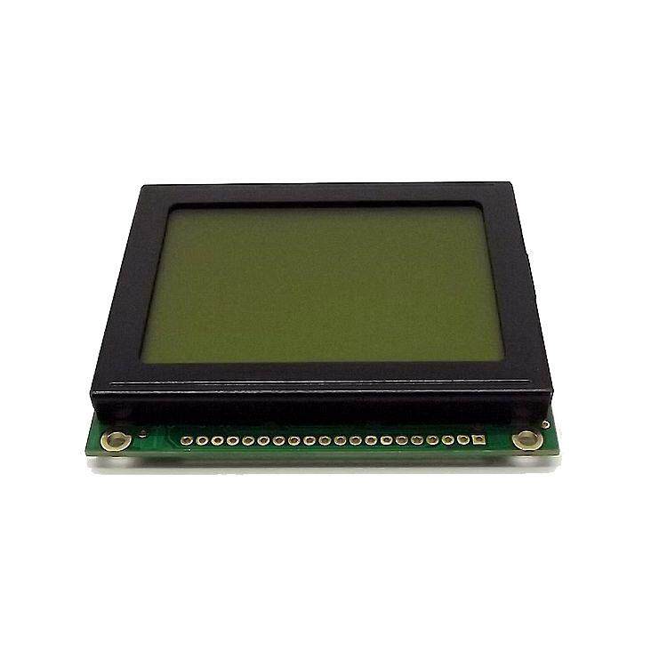 深圳lcd厂12864lcd液晶显示屏1286478*705V黄绿色液晶模块