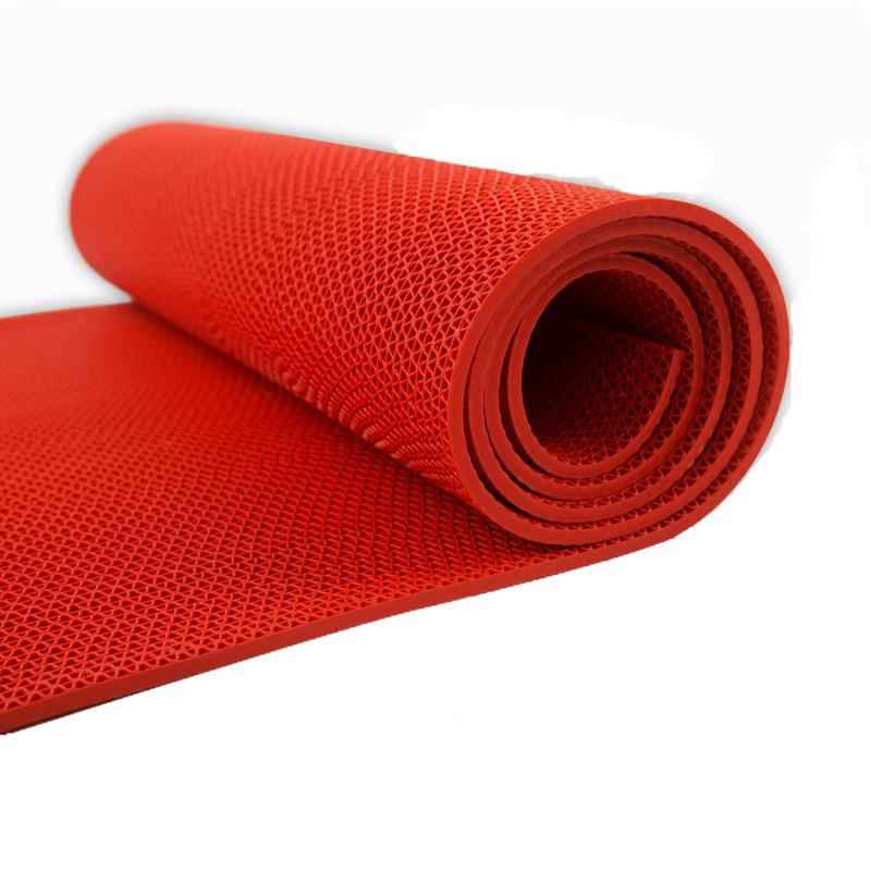 加厚室浴防滑单色S网垫卫生厨房门口用镂空防水防摔脚垫室外商P间