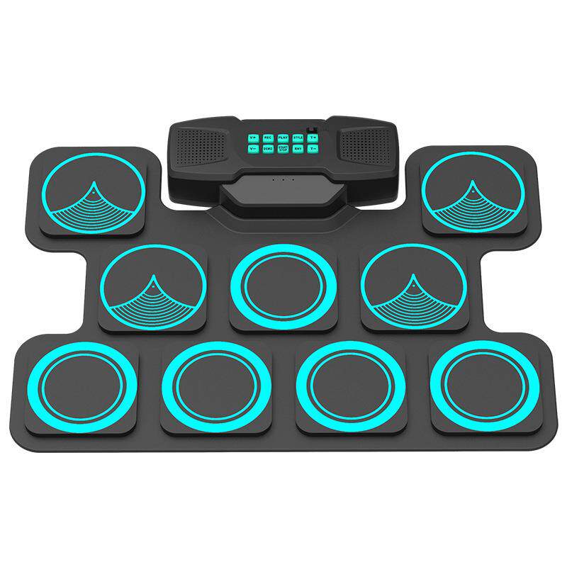 手卷电子鼓桌面架子鼓外贸双喇叭可充电打击板儿童玩DTX游戏