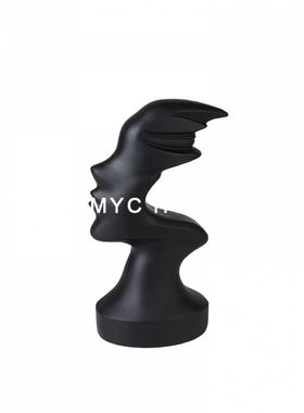 轻奢现代简约女神人物雕塑装饰酒店样板房电视柜客厅书房创意摆件