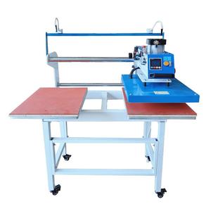 热转印烫画机帽子液压高温印花压标60×80全自动双工位气动烫标机