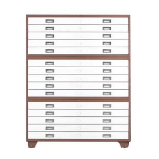 工程图纸收纳柜0号1号抽屉式书画收藏柜带锁设计院绘画蓝图菲林柜