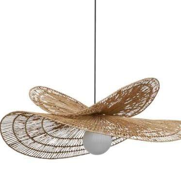 侘寂风客厅吊灯日式餐厅复古藤编麻绳新中式禅意茶室卧室民宿吊灯,家装灯饰光源,智能吊灯,淘宝优惠券,粉丝福利购,淘宝优惠卷