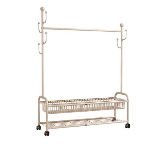 落地立式衣架卧室可移动特厚加粗晾衣架家用晾衣架阳台挂衣服架子