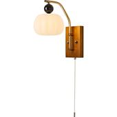 中古实木个性 侘寂风复古卧室床头拉链灯 壁灯北欧ins网红温馨日式