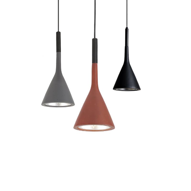 北欧铝材灯个性吧台餐吊厅灯简约代现卧室床树单脂LED头小头吊灯