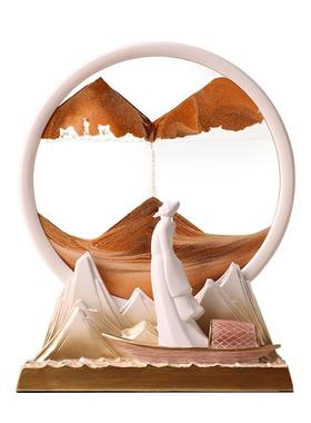 贝汉美创意流沙画摆件家居玄关客厅电视柜工艺品酒柜办公室装饰品