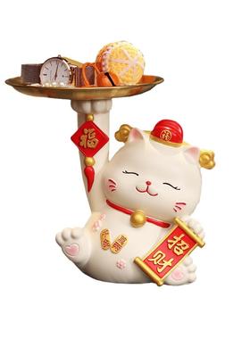 招财猫入户门口钥匙收纳玄关摆件客厅鞋柜家居装饰品乔迁新居礼品