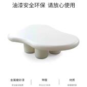 云朵茶几北欧家用客厅简约现代小户型异形桌侘寂风小桌子奶油风