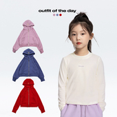 5A抗菌 新款 女童长袖 2024冬季 儿童卫衣运动T恤内搭上衣 打底衫