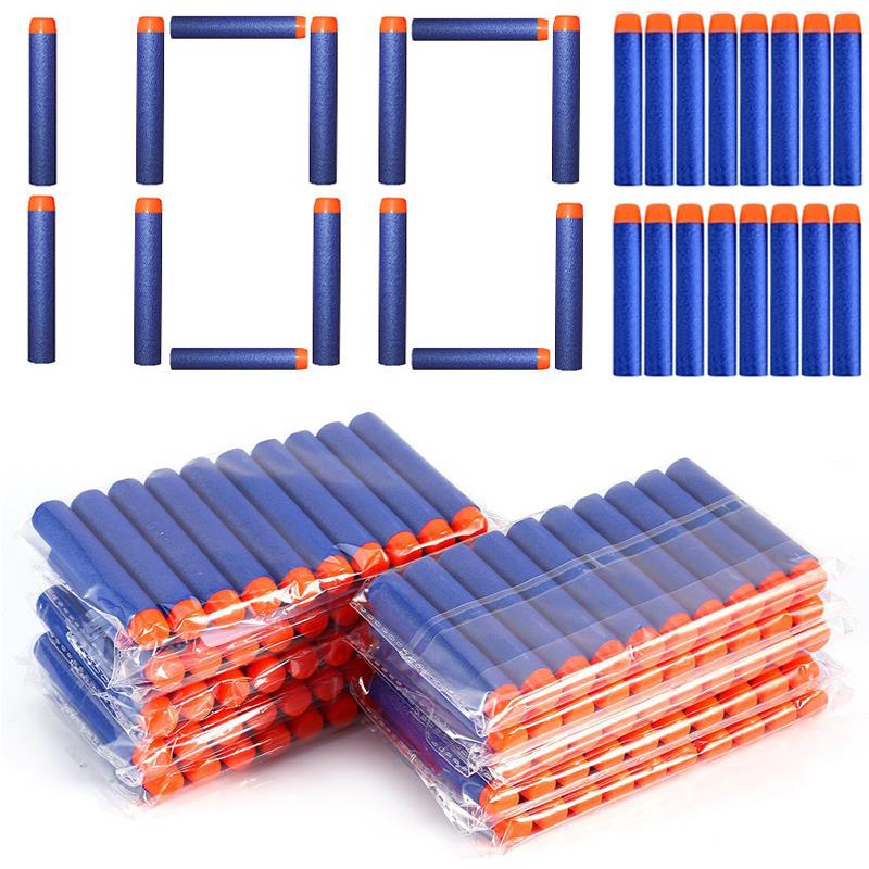 7.2cm 100pcs For Nerf Soft Bullets Darts Round Head Refill S