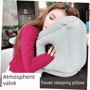 inflatable air pillow travel airplane rest sleep u shape 3