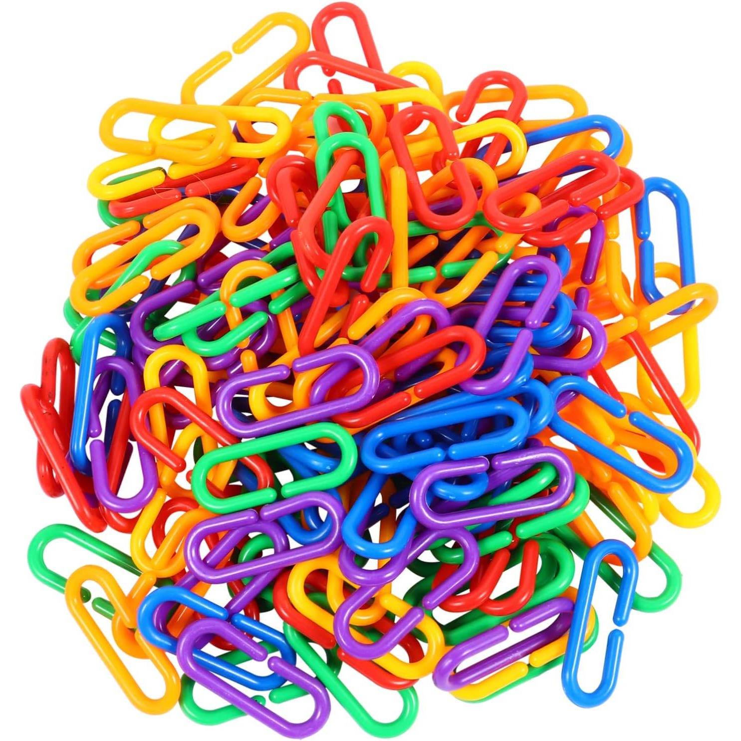 Plastic Chains 30pcs Geometric Chain Glider Planes for Toys