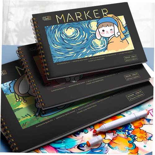 马克笔专用绘画本a4 8k 16k 画本marker book drawing pad 空白本