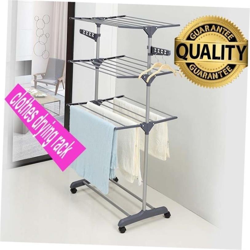 clothes drying rack fold laundry garment dryer hanger 杆衣架