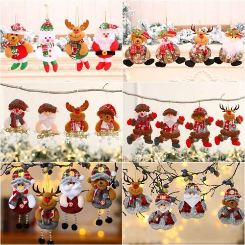 plush toy doll small pendant Christmas tree hang ornaments