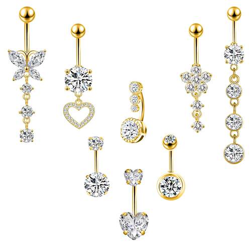 1Pc Butterfly Fake Belly Button Ring Fake Belly Piercing Cli