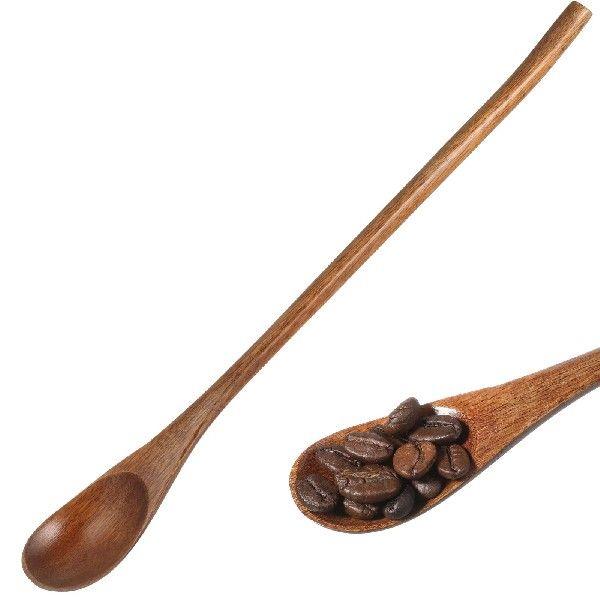 2 PCS Coffee Wooden Spoon Blender Japanese Style Honey