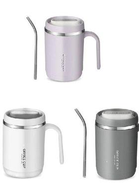 Portable Coffee Cup with Straw 500ML Leak Proof Coffee Mugs