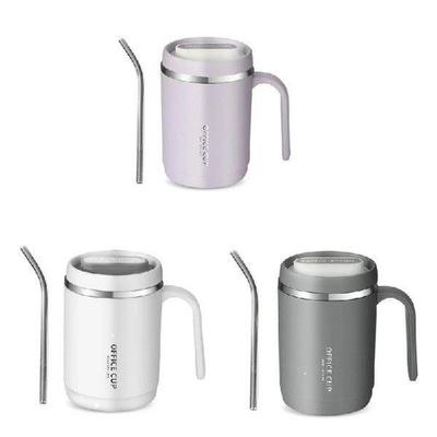 Portable Coffee Cup with Straw 500ML Leak Proof Coffee Mugs