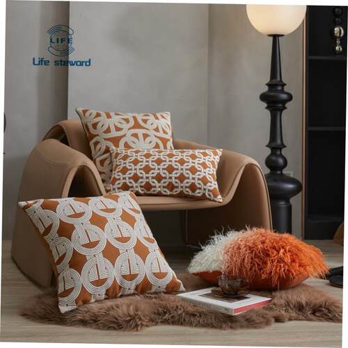 几何沙发靠背套床头方形抱枕靠背靠枕套cushion cover pillowcase