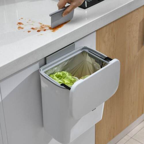 Kitchen Cabinet Wall-mounted Trash Can Hanging Waste bin Cle