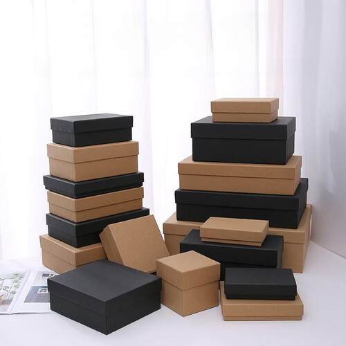 Kraft paper box birthday gift box rectangular packing box