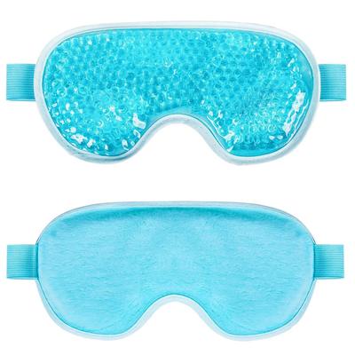 Cooling Eye Mask with Gel Bead Reusable Cold Compress Ice Pa