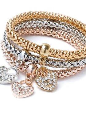 2025 fashion hand catenary 3pcs bracelet women jewelry party