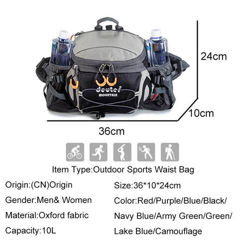 Outdoor Sports Waist Bag Hiking Cycling Mountaineering Backp