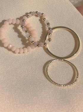 Fashion 4 piece ring rings women set girl4件套指环女 戒指