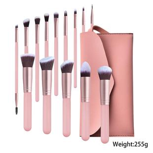 14pcs makeup brushes set for foundation powder blusher lip