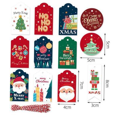 Christmas tags Gift decoration label card圣诞节吊牌节日卡片