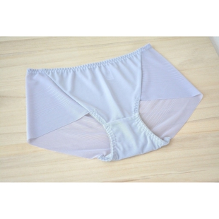 S058推荐 锦纶氨纶中腰女士三角小平角内裤女式多色有大码