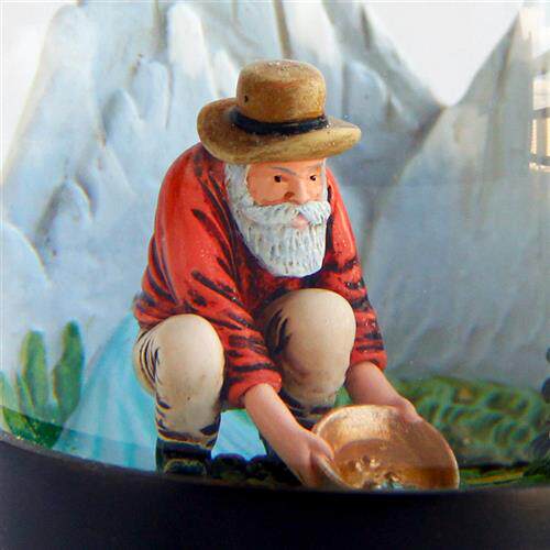 树脂水晶球雪花球金矿森林摆件纪念品树脂水晶球雪花球厂家