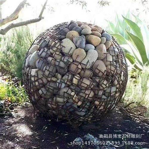 景观铁艺内置鹅卵石镂空字雕塑广场不锈钢拼接创意造型制作优惠